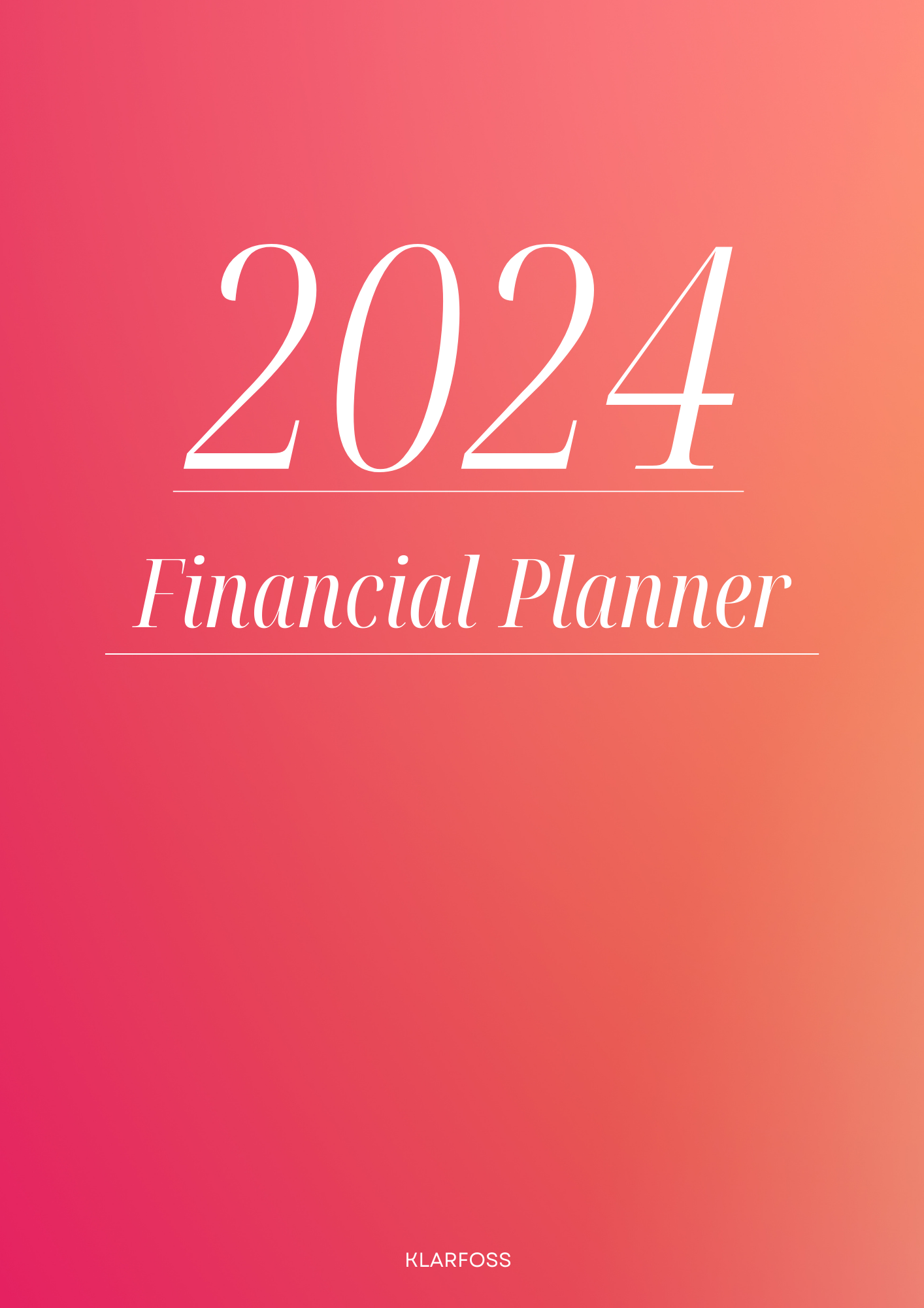 2024 FINANCIAL PLANNER