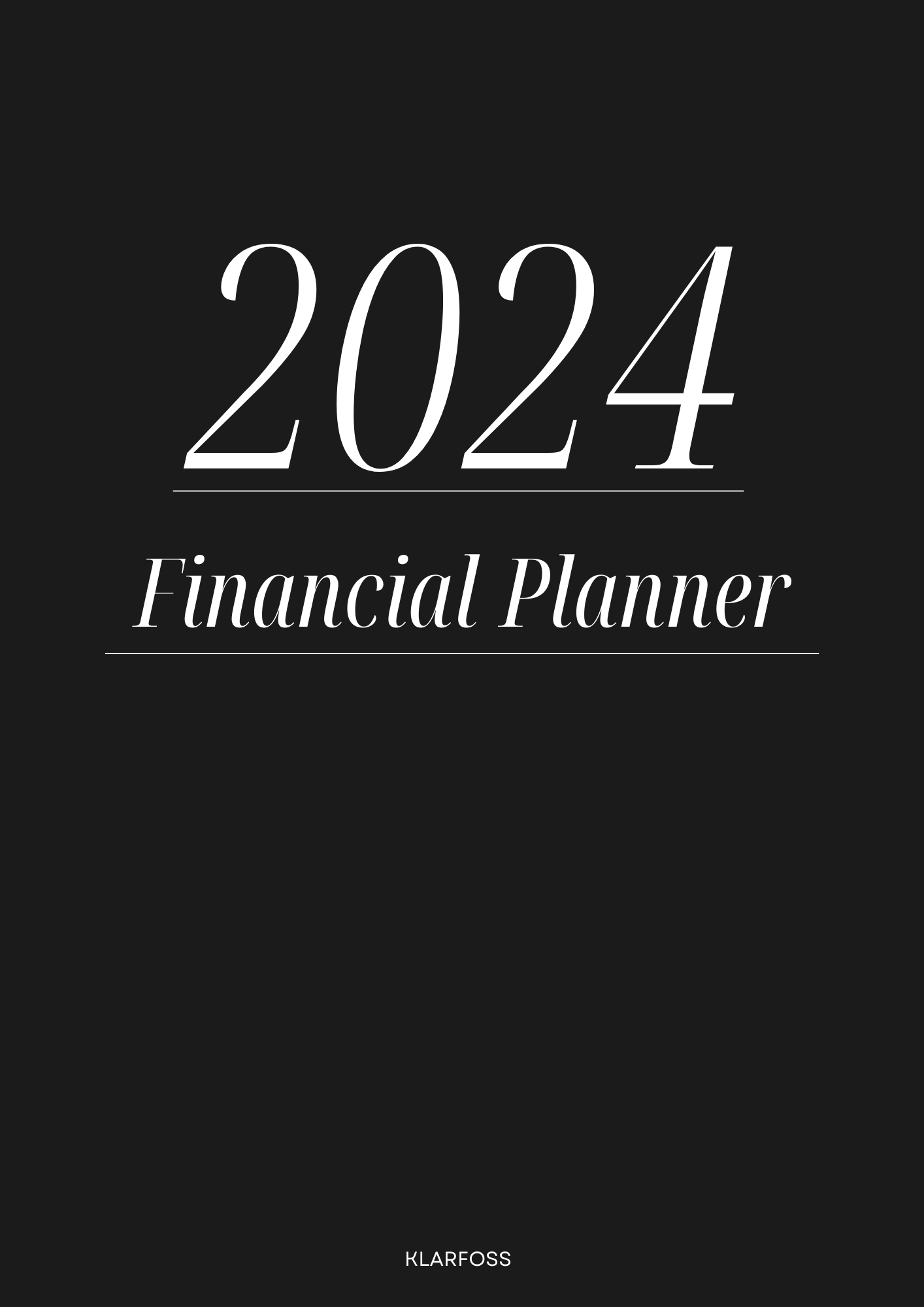 2024 FINANCIAL PLANNER